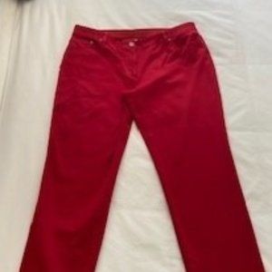 Chico's So Slimming Red Jeans 2.5
